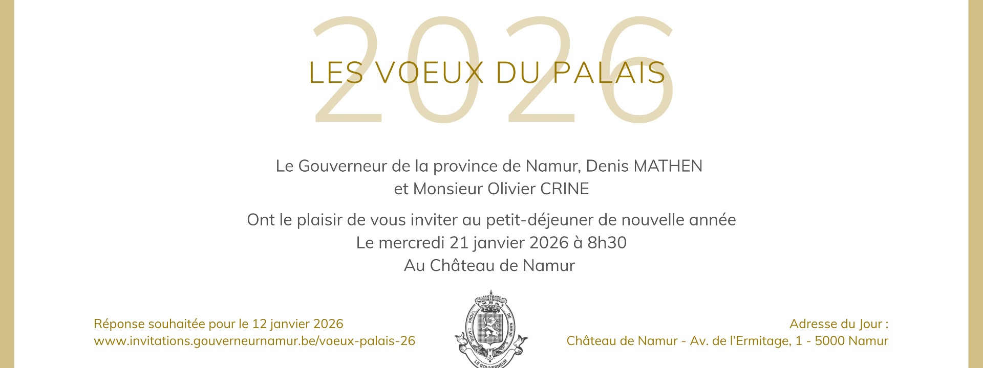 Vœux du palais 2026 cover image
